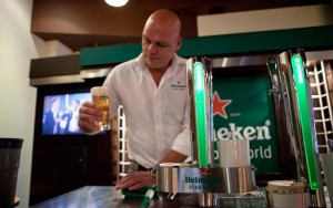 Above: Heineken ambassador Franck Evers in Toronto