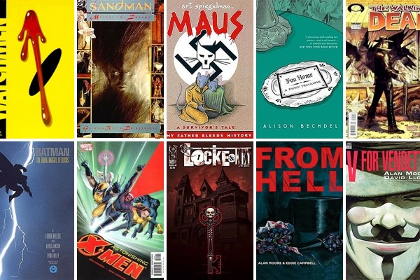 Above: A few of our favourite must-read graphic novels