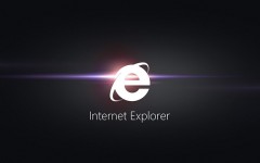 Above: Internet Explorer logo