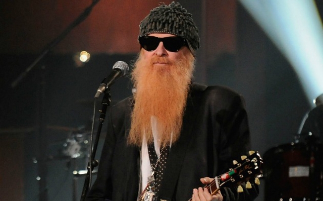 Above: ZZ Top guitarist/vocalist and Rock and Roll Hall of Fame inductee Billy Gibbons