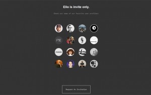 Above: A screenshot of 'Ello'