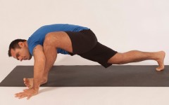 Above: Michael DeCorte demonstrates hip-opening push-ups (Photo credits: Glenn Gebhardt)
