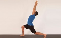 Above: Michael DeCorte demonstrates a hip flexor stretch flow (Photo credits: Glenn Gebhardt)