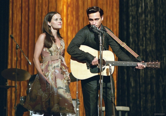 Above: Reese Witherspoon and Joaquin Phoenix, in 'Walk The Line'.