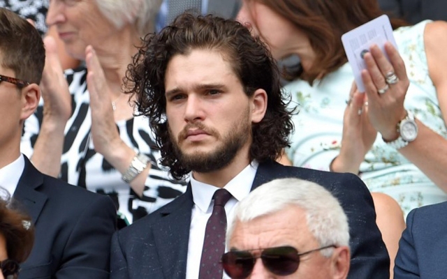 Above: Kit Harington's Jon Snow-length hair at Wimbledon sets off new speculation