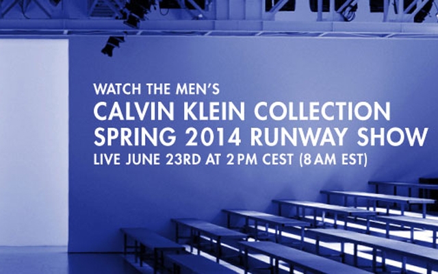 Watch the Calvin Klein Collection men's spring 2014 runway show