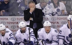 Above: The Toronto Maple Leafs head coach Randy Carlyle had coached 40 games this season before he was fired on January 6th