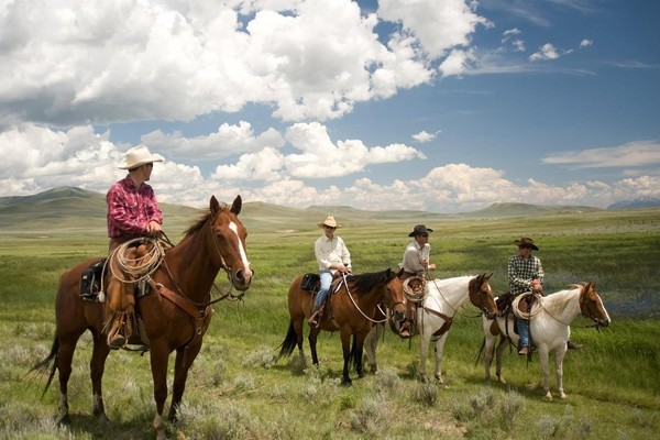 Above: Genuine cowboy experiences in Montana