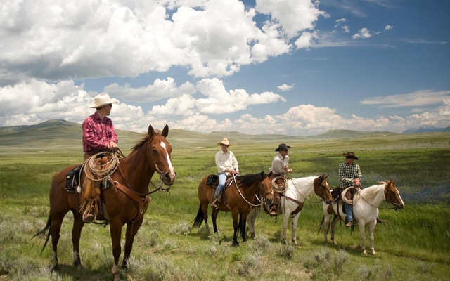 Above: Genuine cowboy experiences in Montana
