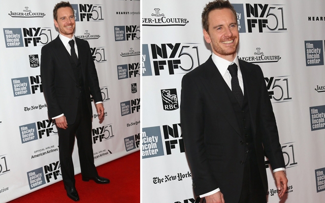 Michael Fassbender at the '12 Years A Slave' NYC premiere