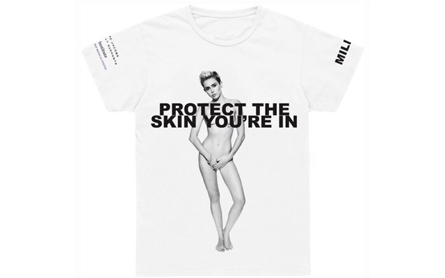 Miley Cyrus poses nude for Marc Jacobs' charity T-shirt campaign