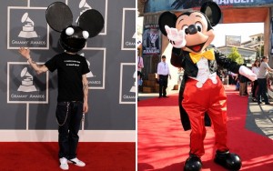 Above: Disney has launched legal action against Deadmau5 over mouse ears logo trademark