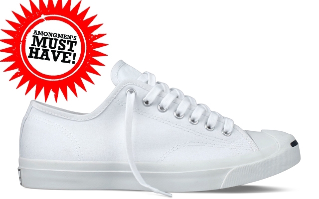 Above: Classic white Jack Purcell Converse
