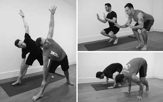 Time for Jock Yoga with Michael DeCorte (Photo credits: Glenn Gebhardt)