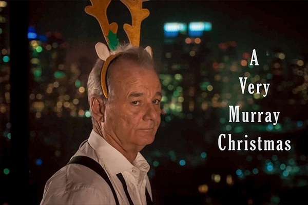 Above: Bill Murray and Sofia Coppola team up for a holiday "homage to the classic variety show"