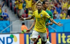 Brazil's Neymar was unstoppable on Monday