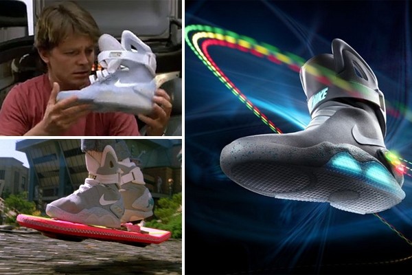 Above: Nike's self-lacing Back to the Future inspired sneakers are coming this year