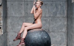 Miley Cyrus appears nude in her new "Wrecking Ball" video (Screencap: YouTube)