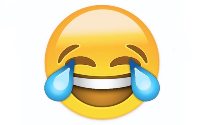 Above: Oxford Dictionaries has selected the 'tears of joy' emoji as 'Word Of The Year'