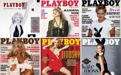 Above: 'Playboy' Magazine through the years
