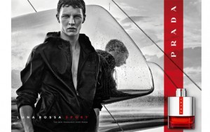 Above: German model Tim Schuhmacher stars in the Prada Luna Rossa Sport ad campign, shot by renowned fashion photographer Craig McDean
