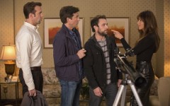 Above: Jason Sudeikis, Jason Bateman, Charlie Day and Jennifer Aniston star in ‘Horrible Bosses 2’