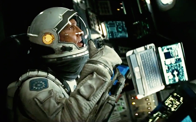 Above: Matthew McConaughey in Christopher Nolan's sci-fi opus 'Interstellar'