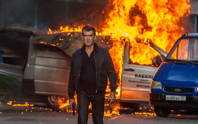 Above: Pierce Brosnan returns to the spy thriller game with 'The November Man'