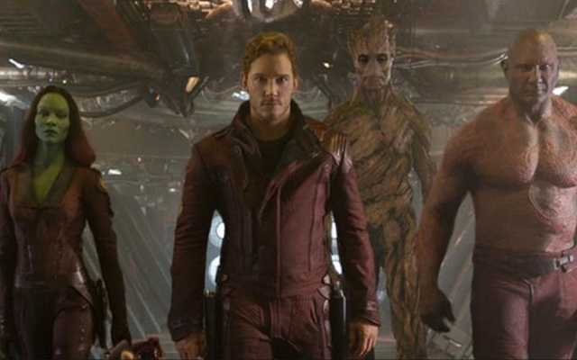 Above: Marvel's highly anticipated film Guardians of the Galaxy is in theaters now