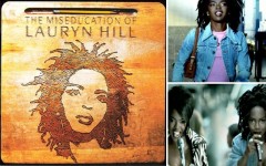 Above clockwise: 'The Miseducation Of Lauryn Hill' album cover, the "Everything Is Everything" music video and the "Doo Wop (That Thing)" music video