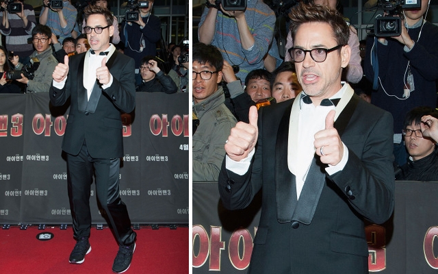 Robert Downey Jr. at the 'Iron Man 3' Seoul premiere (Photo: PR Photos)