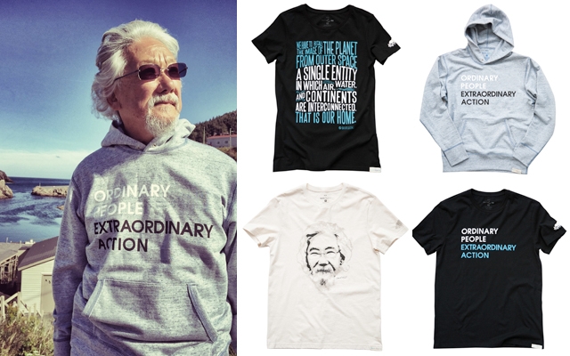 Above: David Suzuki and the Blue Dot Collection