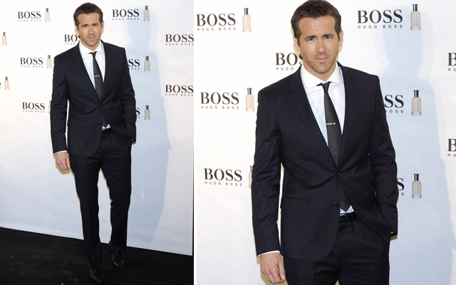 Ryan Reynolds at the Boss Bottled 15th anniversary party