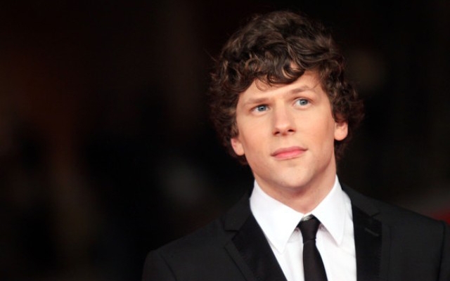 Above: American actor and playwright Jesse Eisenberg
