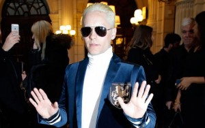 Above: Jared Leto has joined the platinum-blond club once again