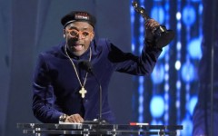 Above: Spike Lee called for diversity on Saturday night as he accepted a lifetime achievement Oscar during the Academy of Motion Picture Arts and Sciences' 7th annual Governors Awards