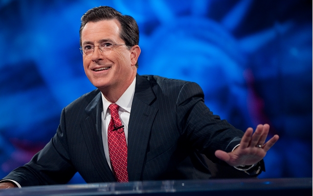 Above: Stephen Colbert, currently the host of The Colbert Report on The Comedy Network