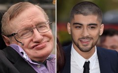 Above: Stephen Hawking gives One Direction fans advice