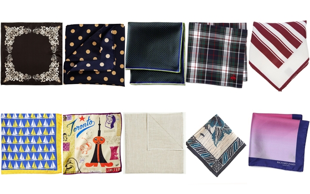Above: 10 stylish pocket square you can pick up this summer