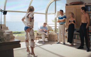 "You've got my money taped to your boobs. Technically, you do work for me."