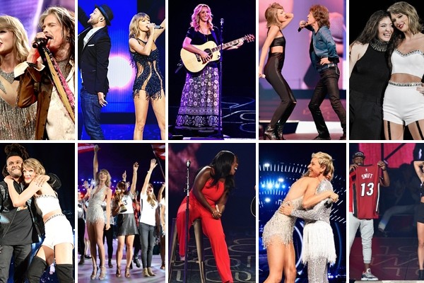Above: 10 of our favourite "special guests" that have made an appearance during the North American leg of Taylor Swift's 1989 World Tour