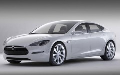 Above: Tesla's electric Model S