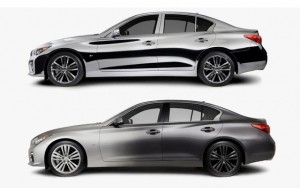 Top: Thom Browne 2014 Infiniti Q50 / Zac Posen 2014 Infiniti Q50 (Photos courtesy of: Gilt.com)