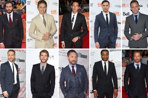 Above: 10 gents who hit the Toronto International Film Festival red carpet
