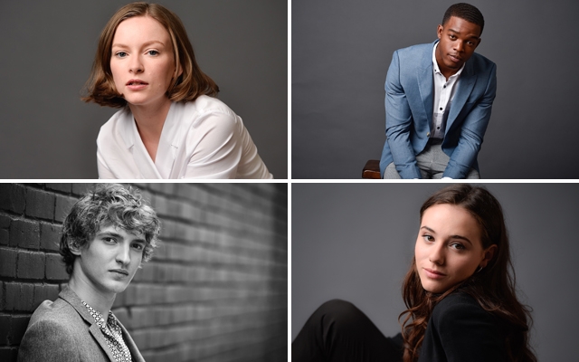 Above (clockwise): Deragh Campbell, Stephan James, Karelle Tremblay, and Aliocha Schneider