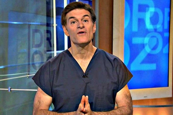 Above: Dr. Oz' "quack treatments" has America's top physicians wanting him fired