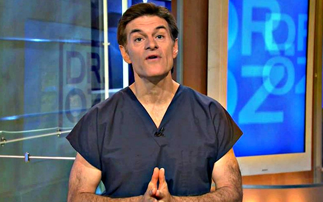 Above: Dr. Oz' "quack treatments" has America's top physicians wanting him fired