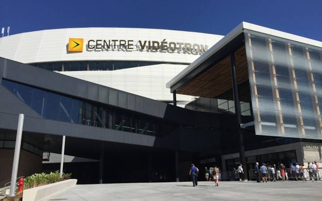 Above: Quebec City's seven-storey-high, 18,000-seat Videotron Centre opened its doors in September