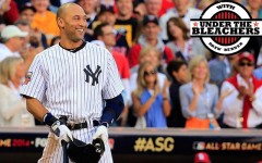 Above: Derek Jeter doesn't take the All-Star Game too seriously