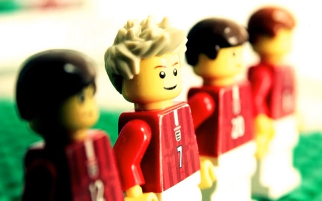 Watch David Beckham's career highlights in Lego